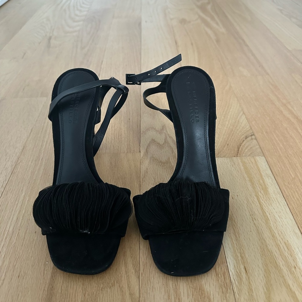 Mercedes Castillo Black Suede Heels-NO LONGER BEING MADE!